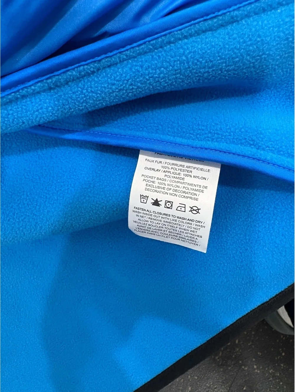 (New) Nike Jordan Blue Sherpa Fleece Jacket with Zip Pocket